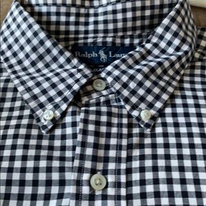 Ralph Lauren LS Black / White Shirt XL